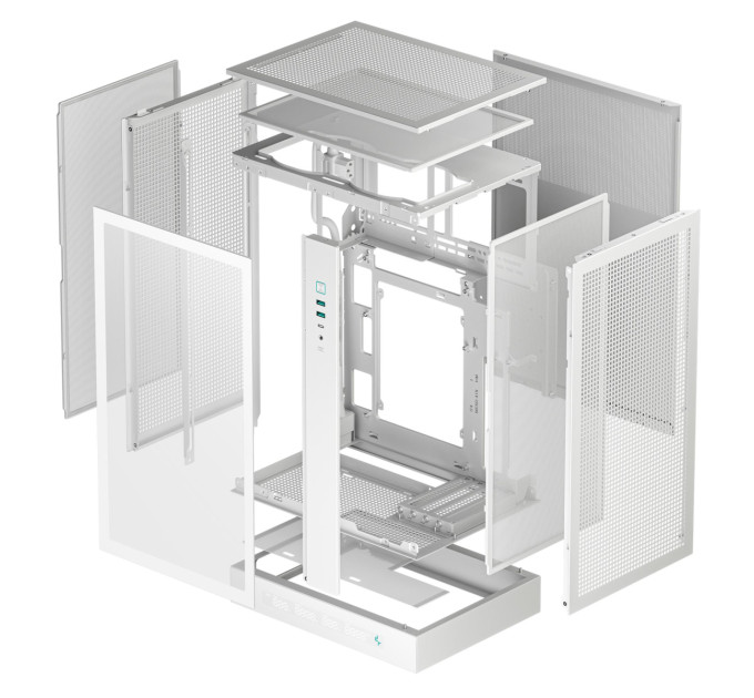 Deepcool Корпус DeepCool CH270 Digital White (R-CH270-WHNDM0-G-1) без БЖ