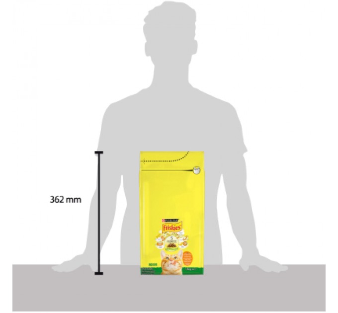 Purina Friskies Сухий корм для кішок Purina Friskies Indoor з куркою та овочами 1.5 кг (7613031341887)