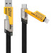 WUW Дата кабель USB-C + USB-A to Lightning+USB-C 1.0m 65W X207 black WUW (6972573336524)