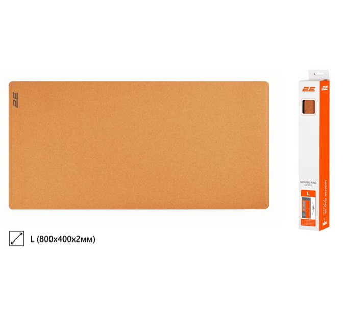 2E Килимок для мишки 2E Cork L Brown (2E-PAD-L-CORK)