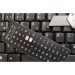 BestKey Наклейка на клавіатуру BestKey мініатюрна непрозора чорна, 56, срібний (BKm4SIL/044)