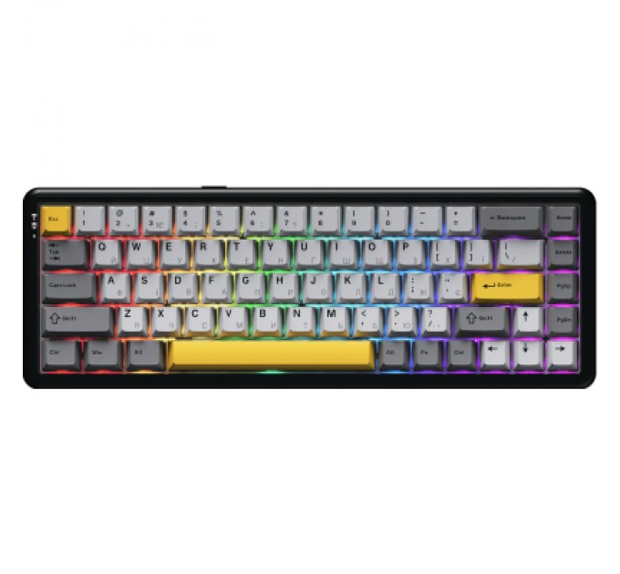 Ajazz Клавіатура Ajazz AK680 MAX Magnetic Switch RGB USB Black (AK680-M-BGY-AW)