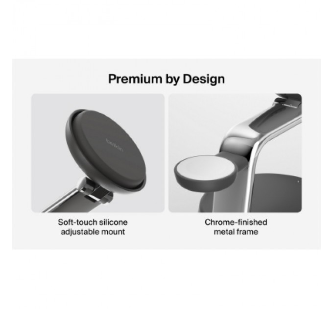 Belkin Зарядний пристрій Belkin UltraCharge Pro Wireless 3-in-1 25W charcoal (WIZ040KQCH)