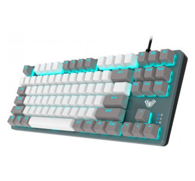 Aula Клавіатура Aula F3287 Keycap KRGD Blue USB UA Grey/White (6948391240954)