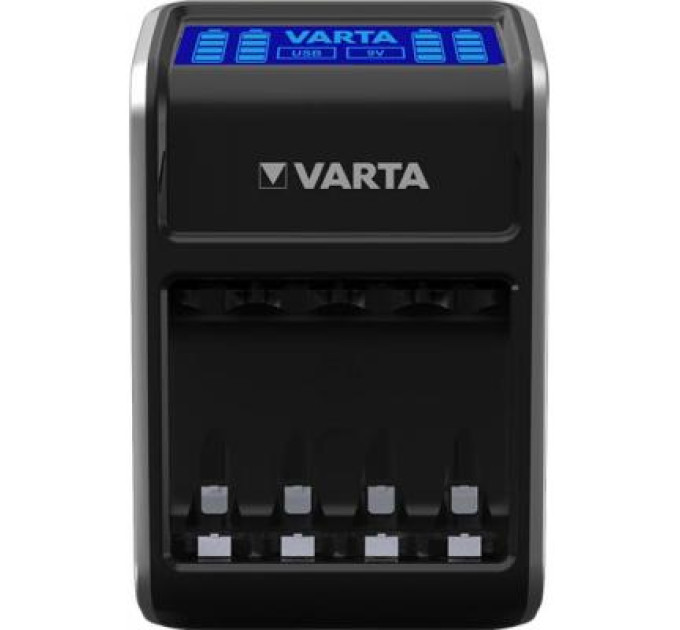 Varta Зарядний пристрій для акумуляторів Varta LCD PLUG CHARGER +4*AA 2100 mAh (57687101441)