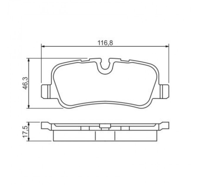 Bosch Гальмівні колодки Bosch 0 986 494 148
