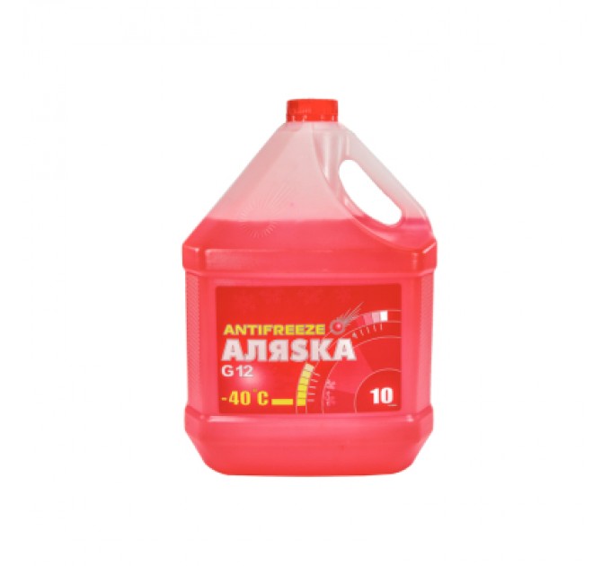 Аляsка Антифриз Аляsка -40 G12 червоний 10л (5528)