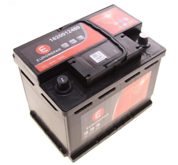 EUROREPAR Акумулятор автомобільний EUROREPAR EFB Start-Stop 60Ah 640A R+ (1620012480)