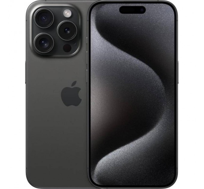 Apple Смартфон Apple iPhone 15 Pro 256GB e-Sim Black Titanium (Відновлений / Близький до ідеального)