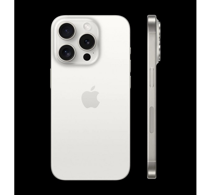 Apple Смартфон Apple iPhone 15 Pro 256GB e-Sim White Titanium (Відновлений / Близький до ідеального)