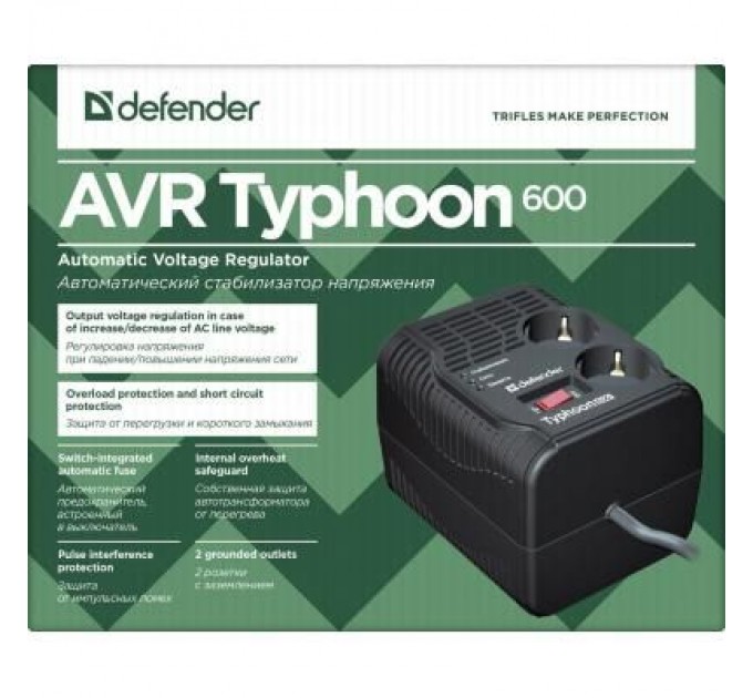 Defender Стабілізатор Defender Typhoonl 600VA (99032) (99032)