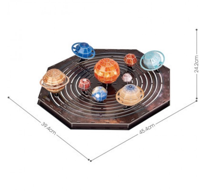 Cubic Fun Пазл Cubic Fun Тривимірна головоломка-конструктор Stem Сонячна система (DS1087h)