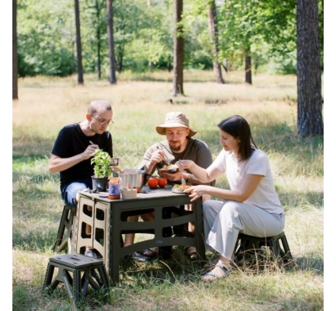 Tribe Стілець складаний Tribe Camp Chair Low пластиковий Olive (T-EF-0001-olive)