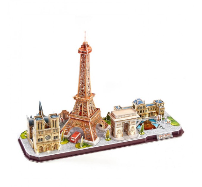 Cubic Fun Пазл Cubic Fun Тривимірний пазл City line Париж із LED-підсвічуванням (L525h)
