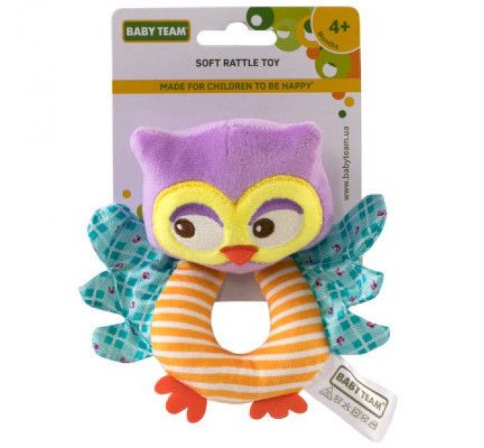 Baby Team Брязкальце Baby Team м'яке Сова (8501_Сова)