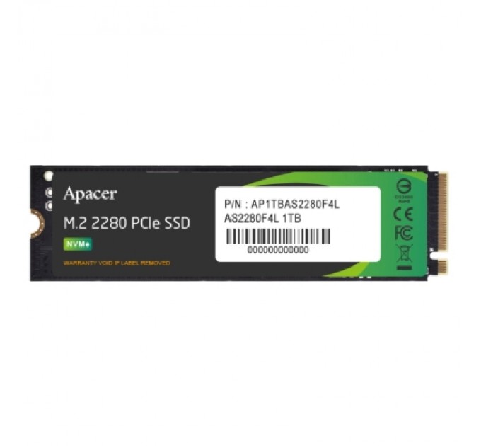 Apacer Накопичувач SSD M.2 2280 1TB Apacer (AP1TBAS2280F4L-1)
