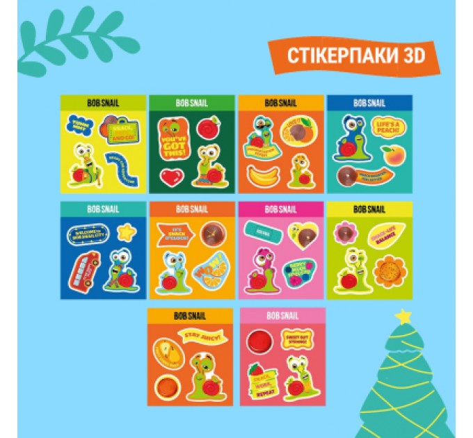 Bob Snail Цукерка Bob Snail Різдвяний локомотив (кольори в асортименті) 108 г (1740830)