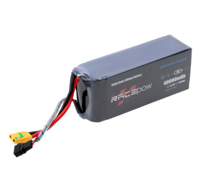 RacePow Акумулятор для дрона RacePow 350Wh/kg 40Ah 6S 22.2V 5C XT90S (350WHKG-40Ah-6S-5C)