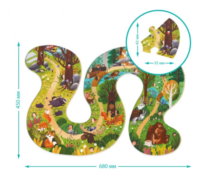 DoDo Пазл DoDo Хто живе в лісі? (300608)