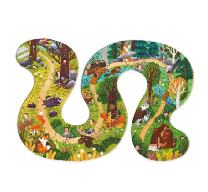 DoDo Пазл DoDo Хто живе в лісі? (300608)