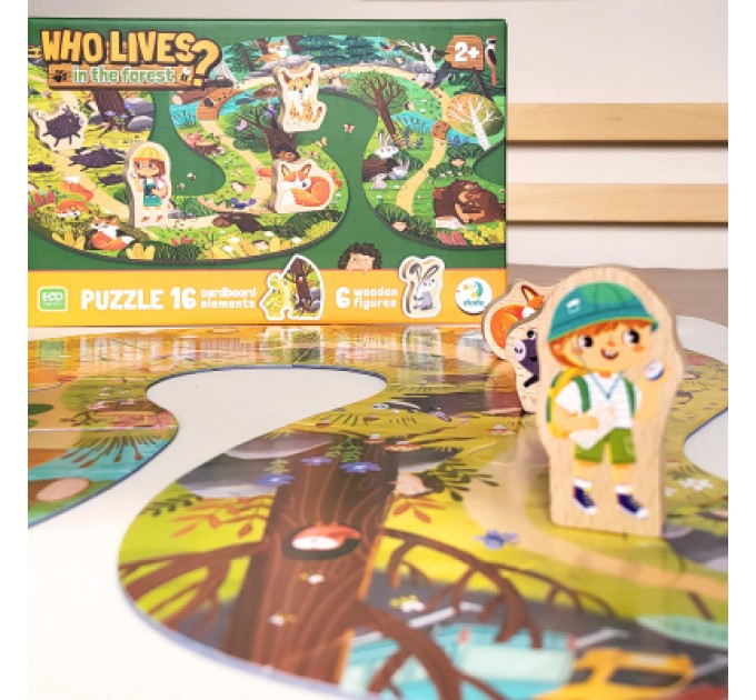 DoDo Пазл DoDo Хто живе в лісі? (300608)