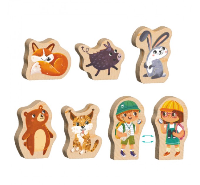 DoDo Пазл DoDo Хто живе в лісі? (300608)