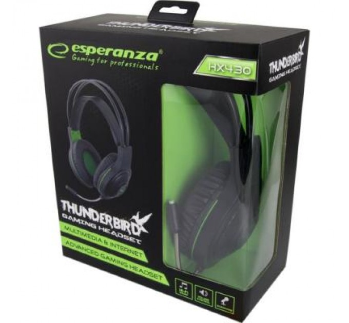 Esperanza Навушники Esperanza EGH430 Black-Green (EGH430)