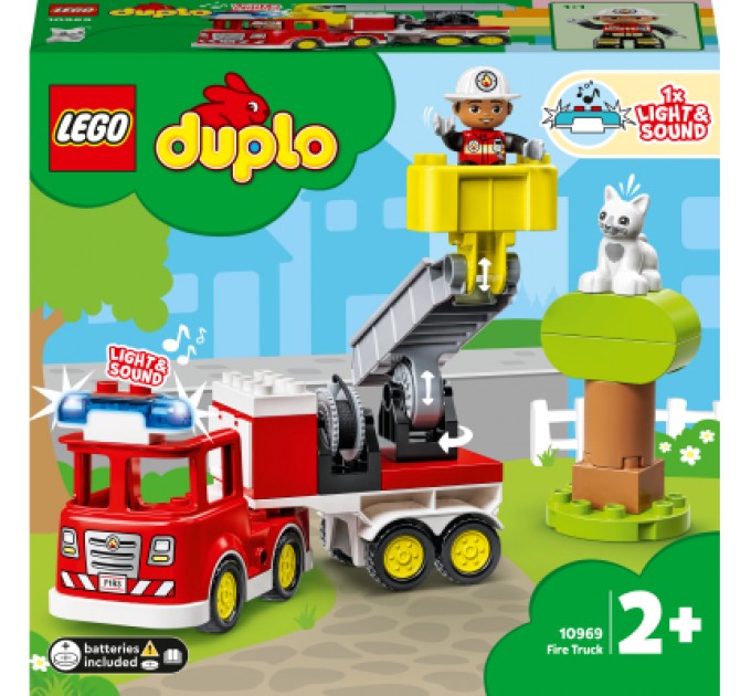 LEGO Конструктор LEGO DUPLO Town Пожежна машина 21 деталь (10969)