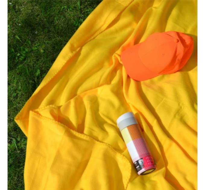 Bergamo Плед Bergamo подушка Mild флісовий 150 х 180 см Жовтий (202312pl-05)