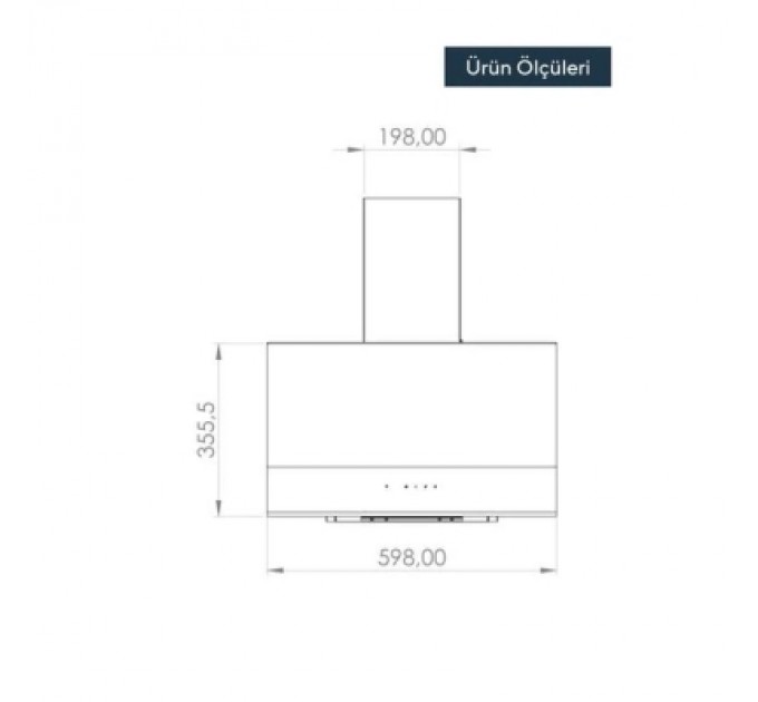 KUMTEL Витяжка кухонна KUMTEL DA6-835 Black