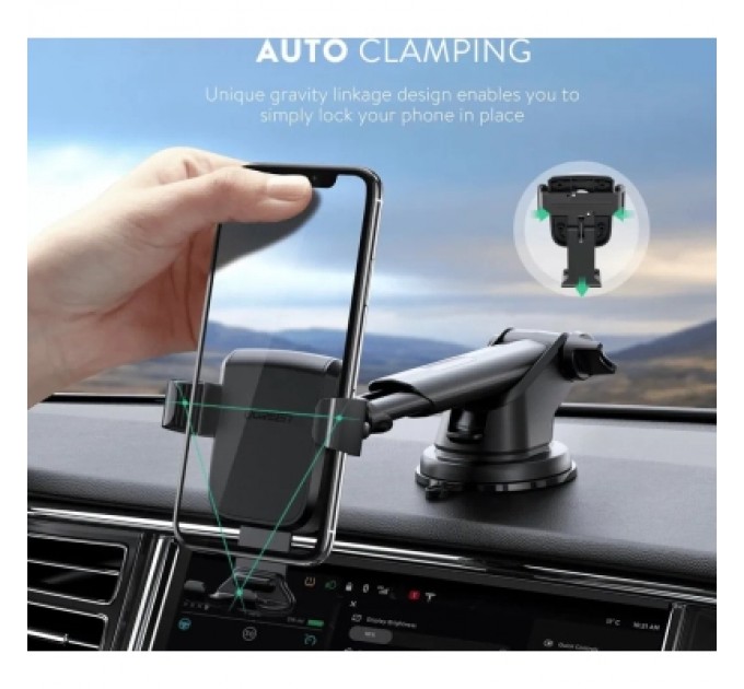 Ugreen Універсальний автотримач UGREEN LP200 Gravity Phone Holder with Suction Cup Black (60990B)