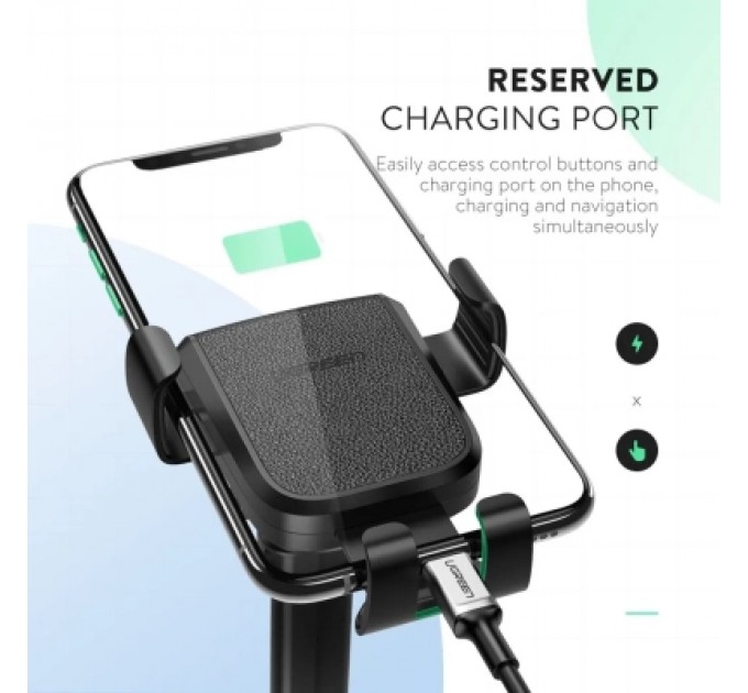 Ugreen Універсальний автотримач UGREEN LP200 Gravity Phone Holder with Suction Cup Black (60990B)