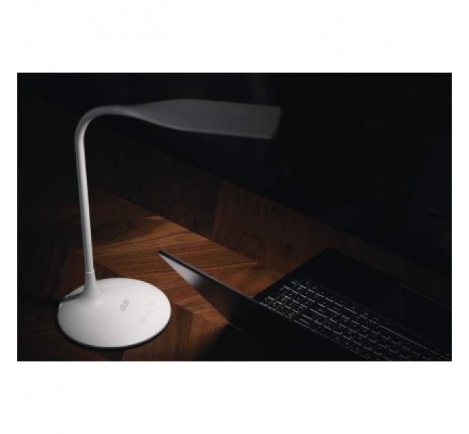 2E Настільна лампа 2E 7Вт 3000K 4000K 5700K 2200мАг USB-A без БЖ білий (2E-DL2240)
