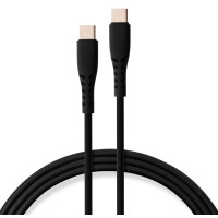 Дата кабель USB-C to USB-C 2.0m 240W Chip Silicon Black Vinga (VCDCCC2242SB)