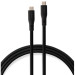 Vinga Дата кабель USB-C to USB-C 2.0m UBS3.2 Gen2 10G 240W Chip Silicon Black Vinga (VCPDCCC3242SB)