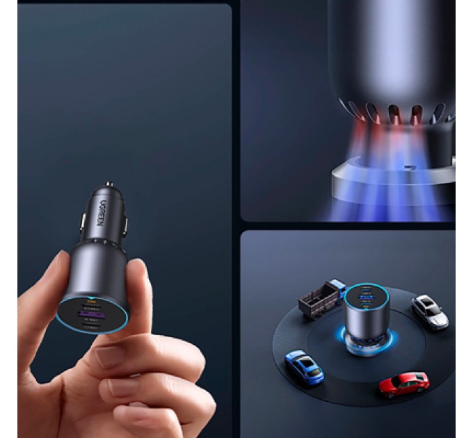 Ugreen Зарядний пристрій Ugreen 3xUSB 130W (2xUSB-C+USB-A) QC3.0 (EC705) (35025)