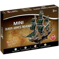 Пазл Cubic Fun 3D Корабель Помста Королеви Анни серія міні (S3031h)