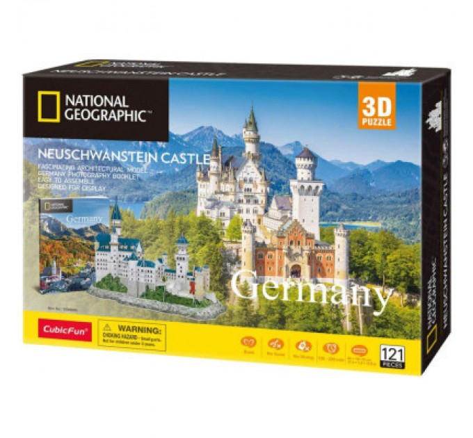 Cubic Fun Пазл Cubic Fun Тривимірна головоломка-конструктор National Geographic Замок Нойшванштайн (DS0990h)