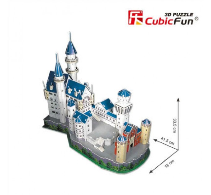 Cubic Fun Пазл Cubic Fun Тривимірна головоломка-конструктор National Geographic Замок Нойшванштайн (DS0990h)