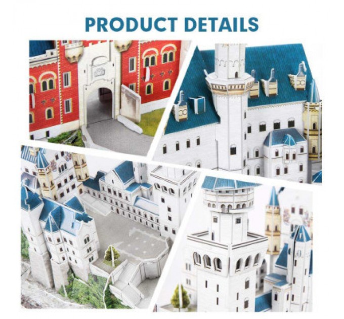 Cubic Fun Пазл Cubic Fun Тривимірна головоломка-конструктор National Geographic Замок Нойшванштайн (DS0990h)