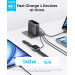 Anker Зарядний пристрій Anker Laptop GaN 140W 3xUSB-C PD3.1 + USB-A + display + cable Black (B2697GZ1)