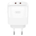 XO Зарядний пристрій XO L140 35W 2xUSB-C PD White (L140_White)