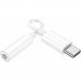 HOCO Адаптер USB-C M to 3.5mm F LS35 white HOCO (6931474790767)