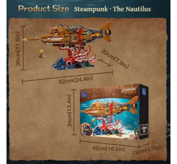 Pantasy Конструктор Pantasy Steampunk- Наутілус (85029)