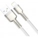 Baseus Дата кабель USB 2.0 AM to Lightning 1.0m Cafule Series Metal 2.4A White Baseus (CALJK-A02)