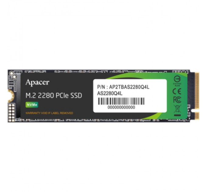 Apacer Накопичувач SSD M.2 2280 256GB Apacer (AP256GAS2280Q4L-1)