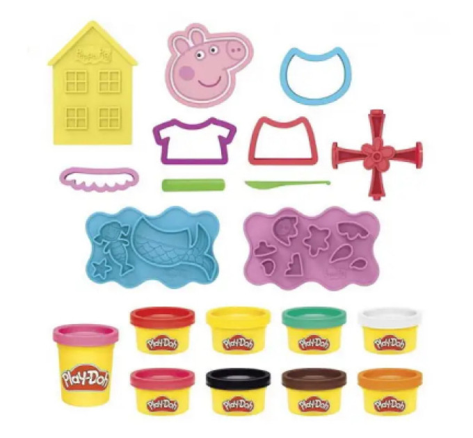 Hasbro Набір для творчості Hasbro Play-Doh Свинка Пеппа стильний сет (F1497)