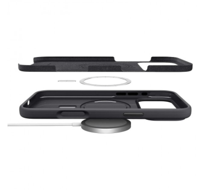 Spigen Чохол до мобільного телефона Spigen Silicone Fit MagFit iPhone 17 Pro Max Black (ACS10270)