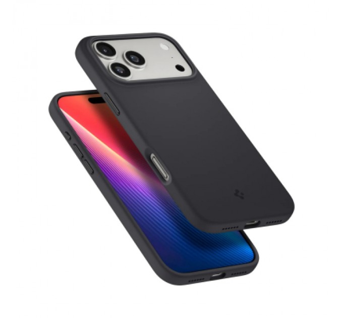 Spigen Чохол до мобільного телефона Spigen Silicone Fit MagFit iPhone 17 Pro Max Black (ACS10270)