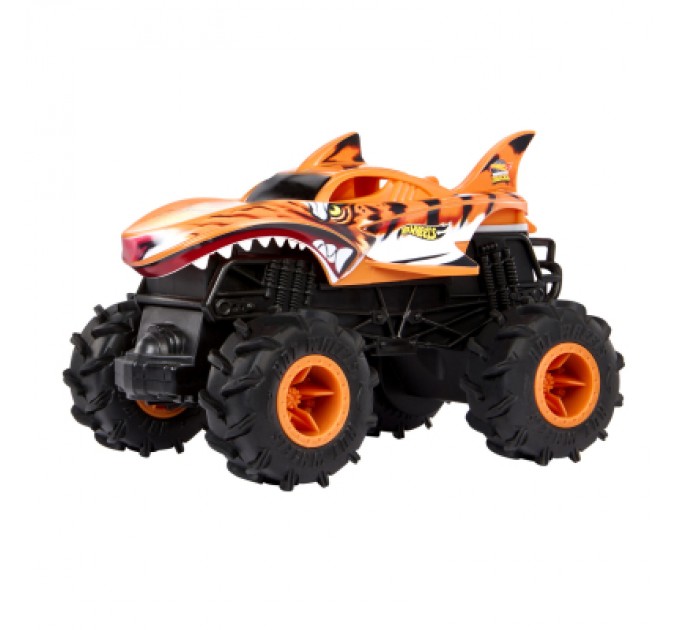 Hot Wheels Радіокерована іграшка Hot Wheels Автомодель Monster Trucks Тигроакула 1:24 (HNV03)